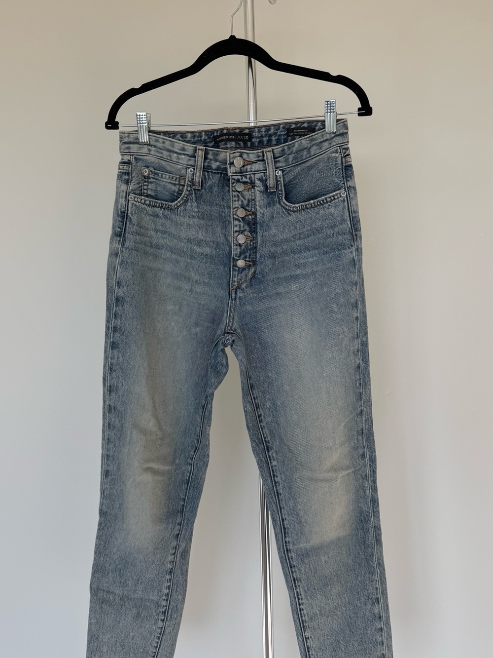 Joe's Jeans High-Rise Button-Fly Slim Jeans - Light Blue